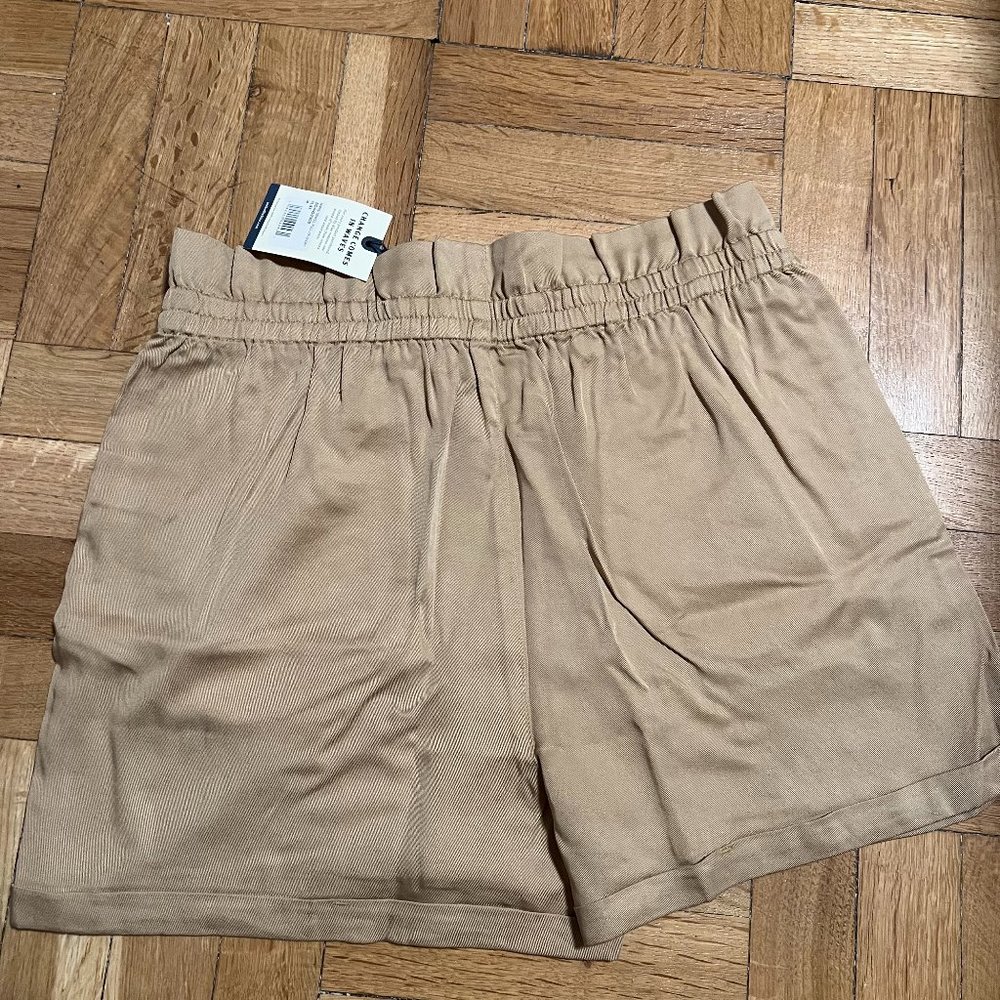 United by Blue Womens Tencel Pull-On Shorts Relaxed Flax Color Medium M